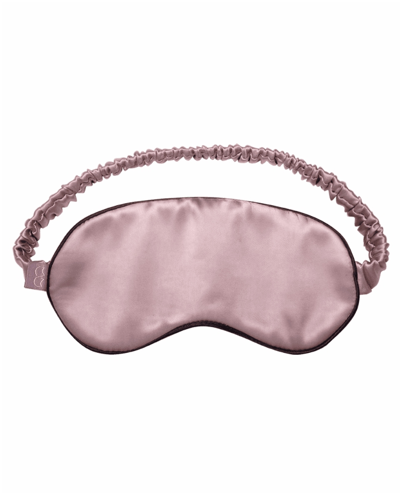 Jedwabna maska do spania - dusty pink