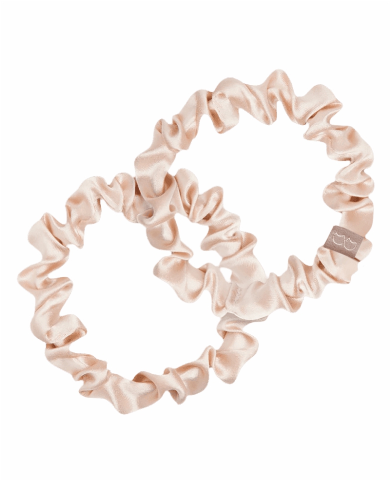 Set mit zwei SLIM Seidengummis – beige