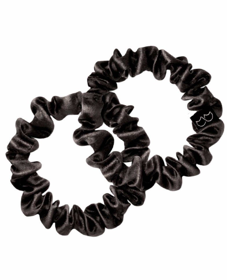 Set mit zwei SLIM Seidengummis – schwarz