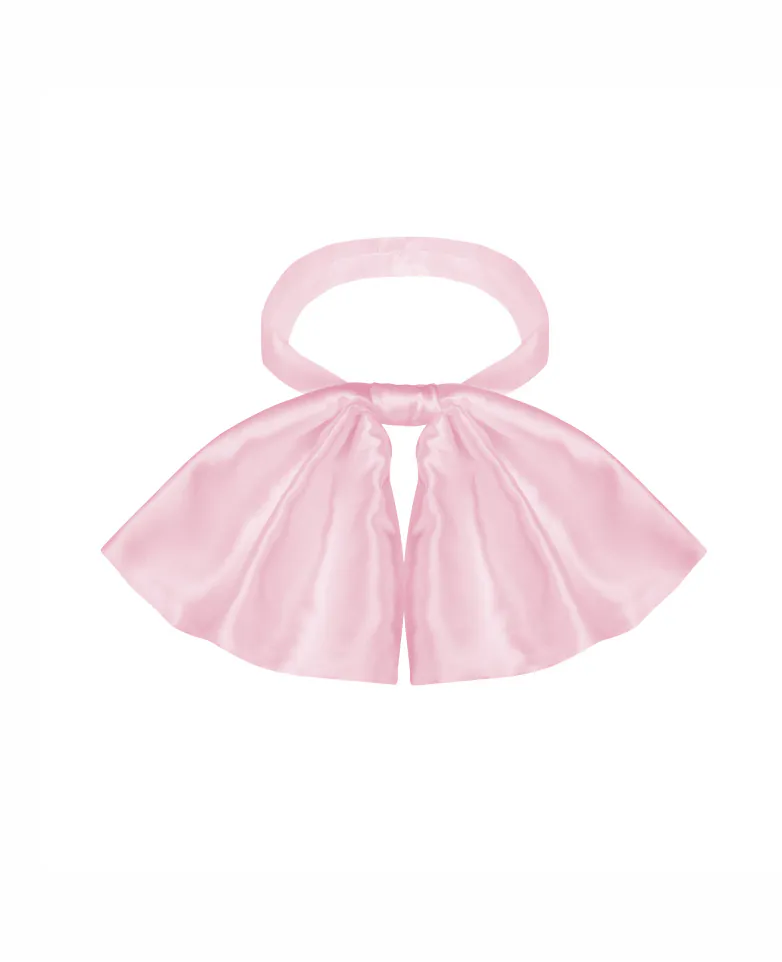 Seidenschleifen-Choker Maxi - candy pink