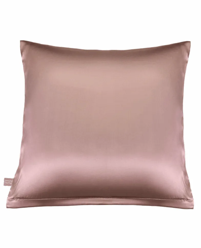 Jedwabna poszewka 40x40 - dusty pink